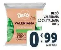 Deco Market Decò Valeriana offerta