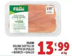 Deco Market Fileni Veline Sottili di Petto di Pollo offerta