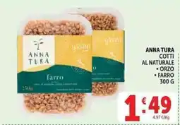 Deco Market ANNA TURA COTTI AL NATURALE offerta