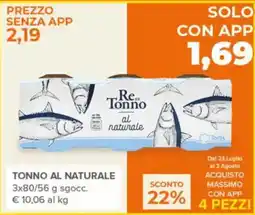Todis Re Tonno al naturale offerta