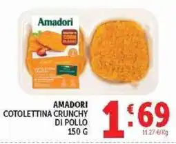 Deco Superstore AMADORI COTOLETTINA CRUNCHY DI POLLO offerta