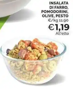 Mercatò Insalata di farro, pomodorini, olive, pesto offerta