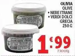 Deco Superstore OLIVIA OLIVE NERE ITRANE VERDI DOLCI offerta