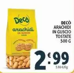 Deco Superstore Decò arachidi in guscio offerta