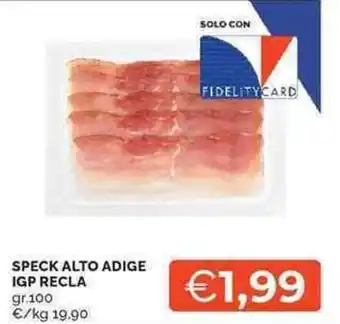 Mercatò SPECK ALTO ADIGE IGP RECLA offerta