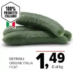 Todis CETRIOLI ORIGINE ITALIA I^CAT offerta