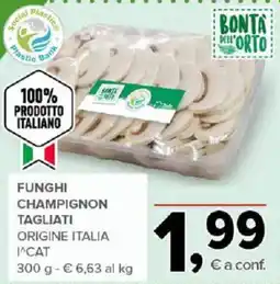 Todis BONTÀ DELL'ORTO FUNGHI CHAMPIGNON TAGLIATI offerta