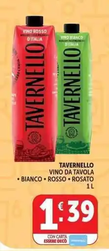 Deco Market TAVERNELLO VINO DA TAVOLA offerta
