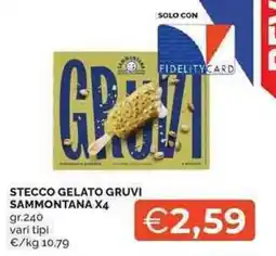 Mercatò Stecco Gelato Gruvi Sammontana offerta