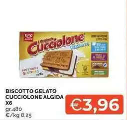 Mercatò Biscotto gelato Cucciolone Algida offerta