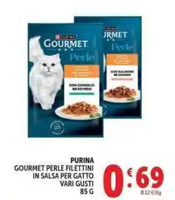 Deco Market PURINA GOURMET PERLE FILETTINI IN SALSA PER GATTO offerta