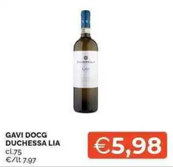 Mercatò GAVI DOCG DUCHESSA LIA offerta