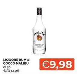 Mercatò Liquore Rum & Cocco Malibu offerta