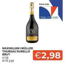Mercatò MAXIMILIAN I MÜLLER THURGAU DURELLO BRUT offerta