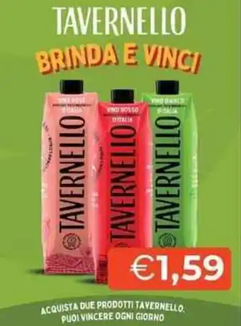 Mercatò Tavernello brinda e vinci offerta