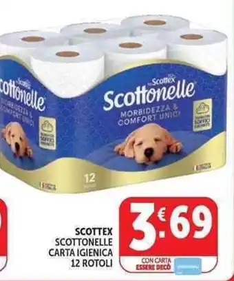 Deco Market SCOTTEx SCOTTONELLE CARTA IGIENICA offerta