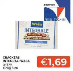 Mercatò CRACKERS INTEGRALI WASA offerta