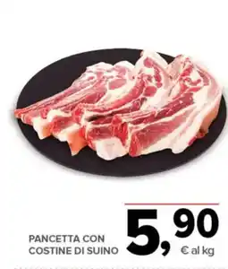 Todis PANCETTA CON COSTINE DI SUINO offerta