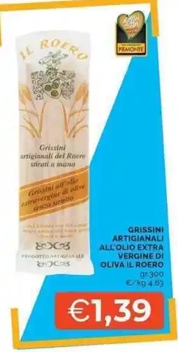 Mercatò Grissini artigianali all'olio extra vergine di oliva Il Roero offerta
