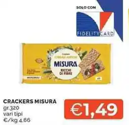 Mercatò CRACKERS MISURA offerta