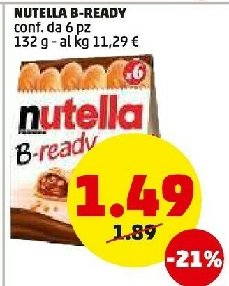PENNY Nutella b-ready offerta
