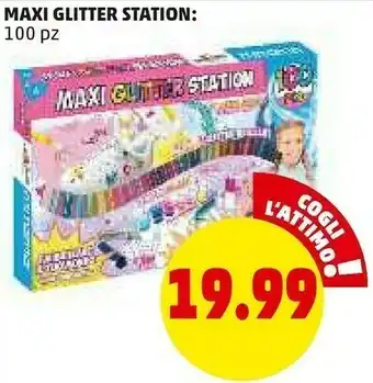 PENNY Maxi glitter station 100 pz offerta