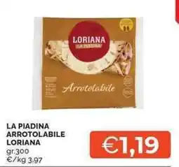 Mercatò LA PIADINA ARROTOLABILE LORIANA offerta