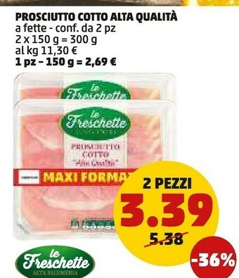 PENNY Le freschette prosciutto cotto alta qualita offerta