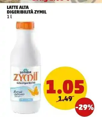 PENNY Zymil latte fresco intero alta digeribilità 1000 g(ml) offerta