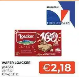 Mercatò Wafer Loacker offerta