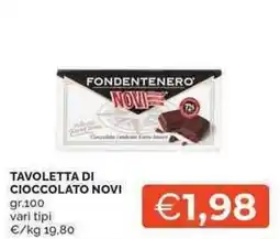Mercatò TAVOLETTA DI CIOCCOLATO NOVI offerta