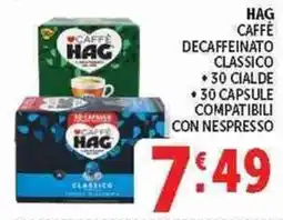 Deco Superstore Caffè Hag Decaffeinato Classico offerta
