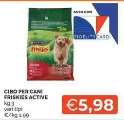Mercatò CIBO PER CANI FRISKIES ACTIVE offerta