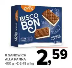 Todis Bisco Bon Sandwich alla panna offerta