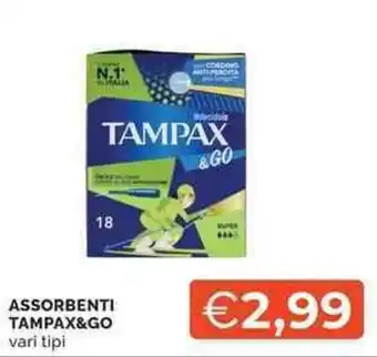 Mercatò ASSORBENTI TAMPAX&GO offerta