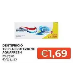 Mercatò DENTIFRICIO TRIPLA PROTEZIONE AQUAFRESH offerta