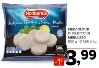 Todis Noribérica Medaglioni di Filetto di Merluzzo Atlantico offerta