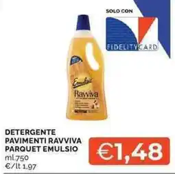 Mercatò Detergente Pavimenti Ravviva Parquet Emulsio offerta
