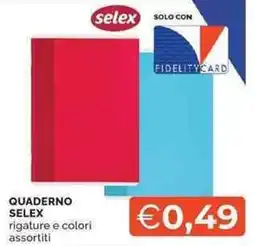 Mercatò QUADERNO SELEX offerta