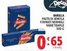 Deco Superstore Barilla Pasta di semola offerta