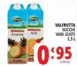 Deco Superstore VALFRUTTA SUCCHI VARI GUSTI offerta