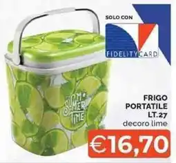 Mercatò FRIGO PORTATILE LT.27 decoro lime offerta