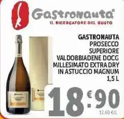 Deco Market Gastronauta Prosecco Superiore Valdobbiadene DOCG Millesimato Extra Dry offerta