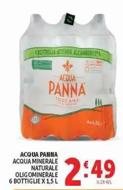 Deco Superstore Acqua Panna Acqua Minerale Naturale Oligominerale offerta