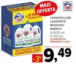 Todis Chanteclair Lavatrice Muschio Bianco offerta