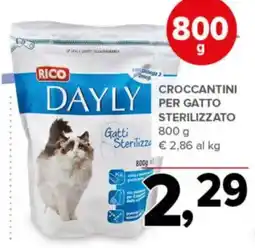 Todis RICO DAYLY CROCCANTINI PER GATTO STERILIZZATO offerta