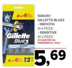 Todis Rasoio Gillette Blue3 offerta