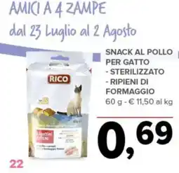 Todis RICO Snack al pollo per gatto offerta