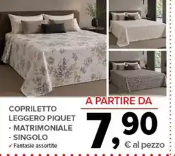 Todis COPRILETTO LEGGERO PIQUET offerta