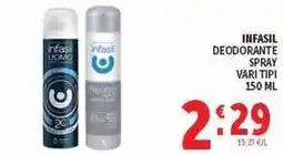 Deco Superstore INFASIL DEODORANTE SPRAY offerta